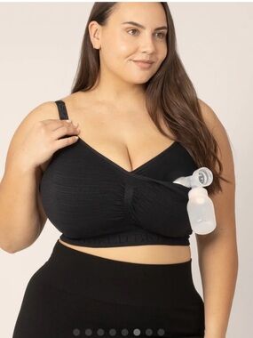 Kindred Bravely Sublime Nursing Pumping Bra Black Busty Fit
